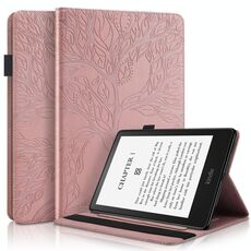 Per Amazon Kindle PaperWhite 5 2021 Life Tree Series Case in pelle in pelle (oro rosa)