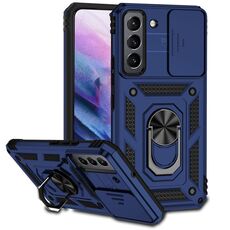 Per Samsung Galaxy S22 5G Sliding CAMSHIELD Holder Holder Holder (Blue)