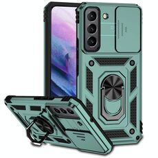 Per Samsung Galaxy S22 5G Sliding CAMSHIELD Holder Holder Holder (Dark Green)