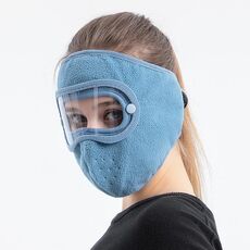 2 PCS XBG-9123 Pellet GUADAGGIO A VENTILE GUGGLES HD Anti-Fog Mask (blu)