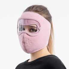 2 PCS XBG-9123 Pellet GUADAGGIO A VENTO A VAINPRUCTION Goggles Anti-Fog Mask (rosa)