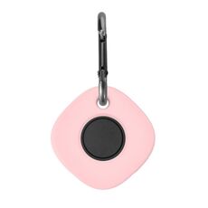 2 PCS Cassa protettiva in silicone tracker per Samsung Galaxy SmartTag (rosa)