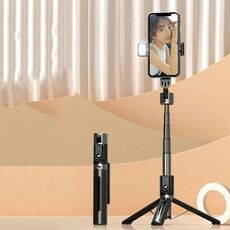 Treppiede del telefono cellulare Treppiede Bluetooth Telecomando Live Selfie Stick, Specifica: P96D Singola luce