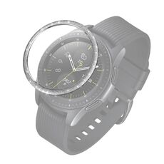Per Samsung Galaxy Watch 42mm anello di cornice in acciaio inox in polvere 42mm (argento)