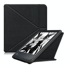 Custodia per tablet multi-pieghevole in pelle per KOBO Libra2 2021 (nera)