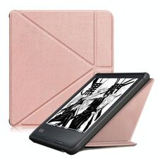 Custodia per tablet multi-pieghevole in pelle per KOBO Libra2 2021 (oro rosa)