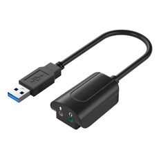 V219A 7.1 canali conversione audio USB Scheda audio esterna (nero)