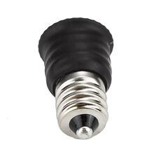 10 PCS E12 a E12 Socket Changer LED Lampada Lampada Adattatore nero (10 pezzi)