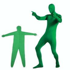 Photo Stretchy Body Green Screen Suit Video Video CHROMA Key Tuta stretta, Dimensioni: 170 cm (verde un pezzo)