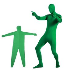Photo Stretchy Body Green Screen Suit Video Video CHROMA Key Tuta stretta, Dimensioni: 180 cm (verde un pezzo)