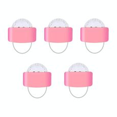 5 pezzi D2 LED Lampeggiante Finger Light Stage Small Magic Ball Flash (rosa)