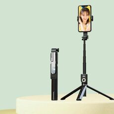 P80 1.33m Selfie Stick Bluetooth integrato con specchio per il trucco telecomandato TIKTOK