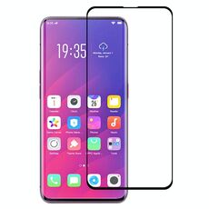 Film in vetro temperato a schermo intero curvo 3D per OPPO Trova X (nero)