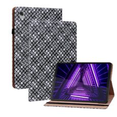Per Lenovo M10 Plus 10.3 pollici TB-X606F Colour Weave Tablet Case con supporto (nero)