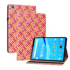 Per Lenovo TAB M8 HD TB-8505F 8.0 Custodia per tablet in pelle per tessitura a colori con supporto (Rose Red)