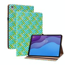Per Lenovo Tab M10 HD Gen 2 TB-X306X Custodia in pelle con tessitura colorata con supporto (verde)