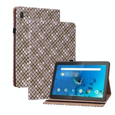Per Lenovo Tab M10 TB-X605L Colore tessuto in pelle con tablet in pelle con supporto (marrone)