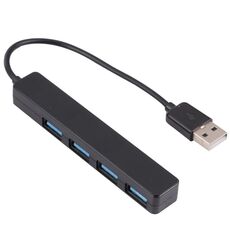 U-111 4 in 1 USB a 4 porte USB Hub Docking Station (nero)