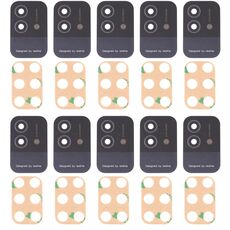 Per OPPO Realme Narzo 50i RMX3235 Obiettivo fotocamera posteriore 10 pezzi (nero)