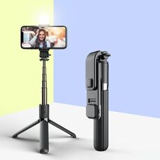 L03s Bluetooth Fill Light Treppiede Integrato Selfie Stick (nero)