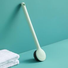 2 PZ Home Maniglia lunga Pennello da doccia dei capelli morbidi (verde della menta)