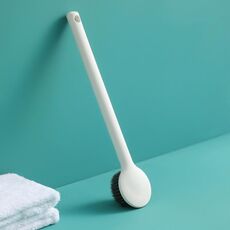 Spazzola per doccia Home con manico lungo per capelli morbidi (bianco avorio)
