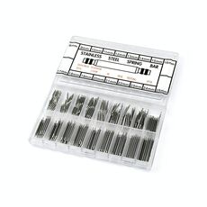 2 scatole 270 pz / scatola C015 8-25 mm Scatola senza cuciture in acciaio inox imballaggio a molla barra