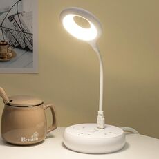 Lampada da lettura a LED portatile da 5 PCS USB portatile, nessuna base (bianco)
