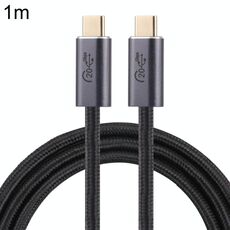 20 Gbps USB 3.2 USB-C / Type-C maschio a USB-C / tipo-C Cavo dati intrecciato maschile, lunghezza del cavo: 1m (nero)