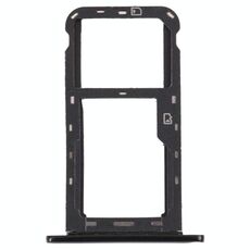 Vassoio della scheda SIM + Vassoio per schede Micro SD per ZTE BLADE A7 2019 (nero)
