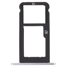 Vassoio della scheda SIM + vassoio della scheda micro SD per ZTE BLADE Z MAX Z982 (argento)
