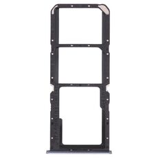 Per OPPO A74 4G / F19 / F19s CPH2219 Vassoio per schede SIM + Vassoio per schede SIM + Vassoio per schede Micro SD (Argento)