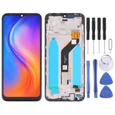 Schermo LCD originale per Tecno Spark Go 2020 / Spark 6 Go KE5J Digitizer Assemblaggio completo con cornice