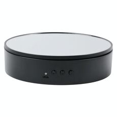 Giradischi girevoli a rotazione rotante a velocità regolabile da 15 cm (specchio nero)