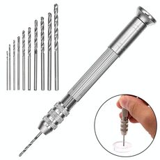 2 Imposta Pick Pick + 10 Drills Alluminio Sluoy Drill Drill Punch