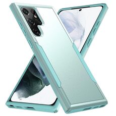 Per Samsung Galaxy S22 Ultra 5G Pioneer Armor Heavy Duty PC + Cassa del telefono TPU (verde)