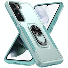 Per Samsung Galaxy S22 + 5G PIONEER Armatura Heavy Duty PC + TPU Holder Case Telefono (verde)