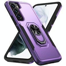 Per Samsung Galaxy S22 + 5G PIONEER ARMOR Heavy Duty PC + porta cellulare TPU (viola + nero)