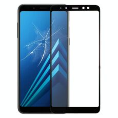 Per Samsung Galaxy A8 2018 Lente in vetro esterno dello schermo anteriore con adesivo otticamente trasparente OCA
