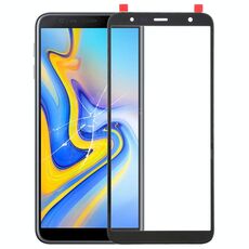 Per Samsung Galaxy J4 + / J6 + Lente in vetro esterno dello schermo anteriore con adesivo otticamente trasparente OCA