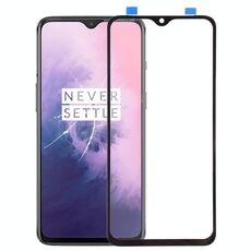 Per OnePlus 7 Lente in vetro esterno dello schermo anteriore con adesivo otticamente trasparente OCA
