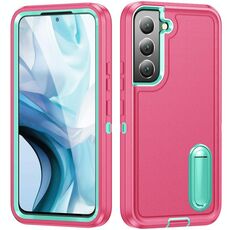 Per Samsung Galaxy S22 + 5G 3 in 1 Cassa del telefono robusta robusta (rosa + blu)