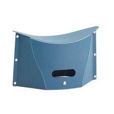 Sgabello di plastica pieghevole leggero da viaggio all'aperto (blu)