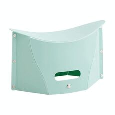 Sgabello di plastica pieghevole leggero da viaggio all'aperto (verde)