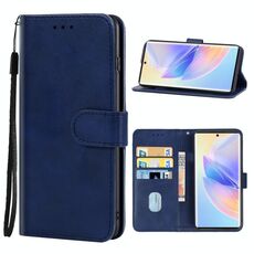 Cassa del telefono in pelle per onore 60 SE (blu)
