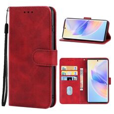 Cassa del telefono in pelle per onore 60 SE (rosso)
