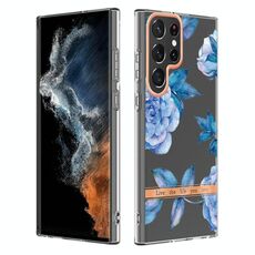Per Samsung Galaxy S22 Ultra Flowers and Plants Series IMD TPU Case TPU (orchidea peonia)