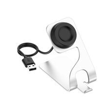 Per Huawei Watch GT Runner Base in metallo magnetico rotabile (argento)