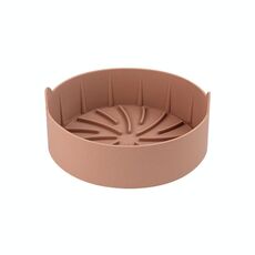 Air Frigry Silicone Grill Pan Accessories, Dimensioni: rotondo 22 cm (caffè)