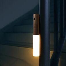Home Intelligent Corridoio induzione del corpo umano LED luce notturna (colore noce)